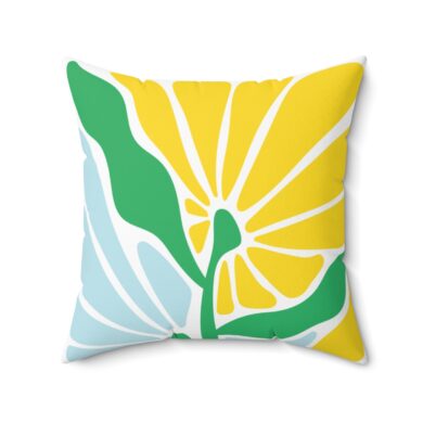 Pillow + Cover - Sun Power Flower - Spun Polyester