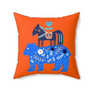 Folk Fellows - Spun Polyester Square Pillow
