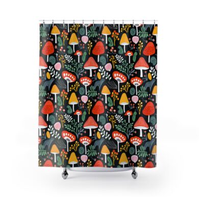 Woodland Shrooms - Shower Curtain