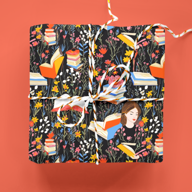 Book Lover Wrapping Paper Roll