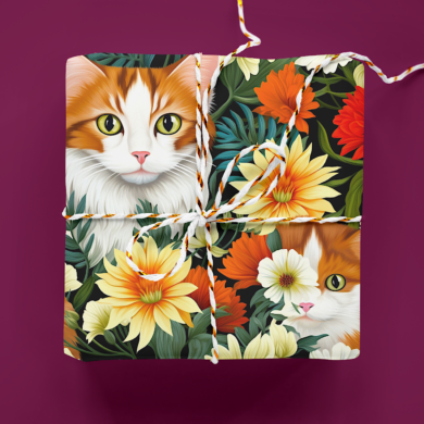 Maine Cat Gift Wrapping