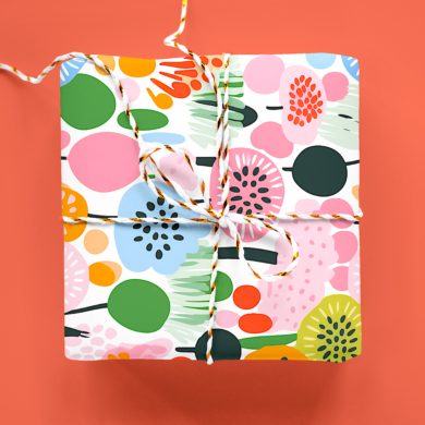 Color Happy Wrapping Paper