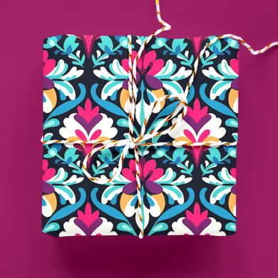 Iris Deco Wrapping Paper