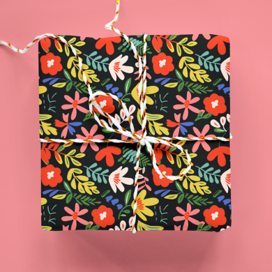 Wildflower Night Wrapping Paper